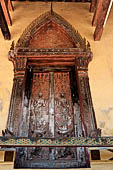 Vientiane, Laos - Wat Si Saket, detail of the decorations of the sim. 